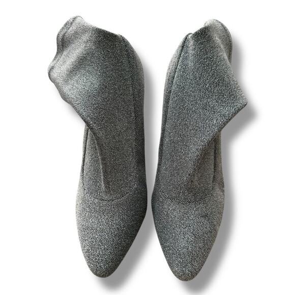 Kat Maconie Silver Ankle Sock Boots - Size 37 (US 6) - Picture 3 of 12